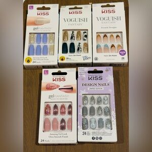 "Set of 5" Kiss imPRESS Nails New Designs CLOSEOUT–DEAL# P01